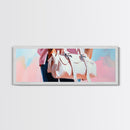 Pink Handbag, Fashion Wall Art, Feminine Aesthetic, Chic Decor, Framed Canvas Print, Modern Bedroom Art, Minimalist Artwork