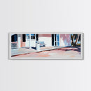 Southern Porch, Classic Home, Rustic Charm, Framed Canvas Print, Country Wall Art, Minimalist Decor, Farmhouse Art, Living Room Wall Art