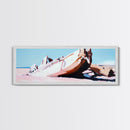 Shipwreck, Abandoned Boat, Nautical Art, Framed Canvas Print, Coastal Wall Art, Rustic Decor, Minimalist Print, Living Room Art
