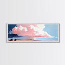 Stormy Sky Landscape, Dramatic Cloud Art, Modern Scenic Print, Nature Wall Art, Large Canvas Print, Minimalist Home Decor, Office Art