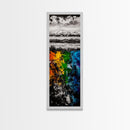 Abstract Mountain, Scenic Landscape, Autumn Colors Art, Canvas Print, Bold Nature Painting, Modern Wall Art, Office Decor