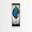 Vibrant Leaf, Nature Inspired Art, Modern Botanical, Colorful Foliage, Textured Wall Art, Minimalist Design, Canvas Print