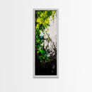 Vibrant Forest, Green Abstract Art, Nature Inspired Wall Decor, Framed Canvas Print, Rustic Home Decor, Boho Wall Art, Entryway Art