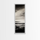 Black White, Seascape Art, Coastal Print, Framed Canvas Print, Monochrome Wall Art, Beach House Decor, Large Art, Living Room Artwork