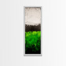 Abstract Green Field, Minimalist Landscape Painting, Modern Nature Art, Canvas Print, Vibrant Green Wall Decor, Contemporary Home Art