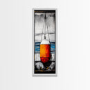 Nautical Buoy, Coastal Wall Art, Beach House Decor, Ocean Art, Framed Canvas Print, Maritime Art, Living Room Wall Art, Minimalist Style