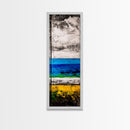 Abstract Beach, Ocean Wall Art, Modern Coastal, Seascape Painting, Minimalist Decor, Contemporary Art, Canvas Print, Living Room
