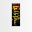 Sunset Path, Vibrant Landscape, Canvas Print, Sunset Art, Autumn Wall Decor, Nature Lover Gift, Rustic Home Art, Living Room Wall Art