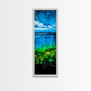 Ocean View, Tropical Water Scene, Coastal Home Art, Blue Green Landscape, Relaxing Beach Aesthetic, Tranquil Home, Canvas Print