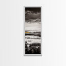 Moody Landscape Art, Black and White Painting, Nature Inspired Wall Decor, Rustic Home Accent, Modern Minimalist Style, Canvas Print