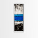 Abstract, Ocean, Horizon, Canvas Print, Contemporary Coastal Decor, Blue and Gold Art, Modern Living Room Wall Art, Minimalist Design
