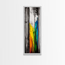 Rustic Wood, Vibrant Texture, Nature Inspired Art, Framed Canvas Print, Farmhouse Decor, Cozy Cabin Artwork, Statement Piece
