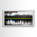Lake Reflection, Forest Landscape, Tranquil Wall Art, Canvas Print, Nature Lover Gift, Bedroom Wall Art, Zen Home Decor