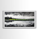 Stormy Waters, Abstract Beach Scene, Canvas Print, Ocean Wall Art, Moody Seascape Painting, Coastal Wall Decor, Living Room Art