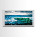 Ocean Wave, Sea Painting, Canvas Print, Coastal Wall Art, Beach Home Decor, Nautical Art, Large Wall Art, Bedroom Art, Modern Seascape