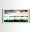 Stormy Coast, Black and White Seascape, Dramatic Ocean Art, Canvas Print, Coastal Home Decor, Minimalist Wall Art, Moody Living Room Art