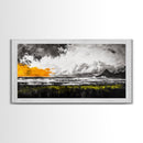 Sunset Seascape, Coastal Wall Art, Modern Beach Decor, Ocean Painting, Large Framed Canvas Print, Living Room Art, Minimalist Art
