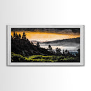 Mountain Sunset, Landscape Canvas Print, Nature Wall Art, Rustic Decor, Fall Artwork, Wilderness Painting, Living Room Wall Art