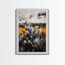 Nature Artwork, Desert Landscape, Western Home Decor, Canvas Print, Rustic Wall Art, Black and White Art, Fall Inspired Artwork