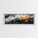 Abstract Earth, Bold Color Wall Art, Framed Canvas Print, Modern Home Decor, Living Room Wall Art, Unique Abstract Painting, Statement Art