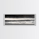 Monochrome Waves, Black and White Seascape, Ocean Art, Canvas Print, Minimalist Home Decor, Modern Coastal Wall Art