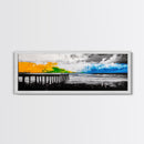 Pier, Beach, Ocean, Canvas Print, Black and White Coastal Art, Minimalist Wall Decor, Modern Seascape, Surf Inspired Painting, Nautical Theme
