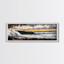 Sunset Ocean Wave, Dramatic Seascape Art, Coastal Home Decor, Bold Nature Painting, Tropical Wall Art, Beach House Canvas Print