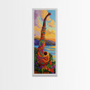 Colorful Saxophone, Musical Art, Boho Music Lover Gift, Bright Instrument Decor, Artistic Jazz Wall Accent, Canvas Print