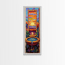 Sunset Portal, Water Fountain, Mystical Dreamscape, Framed Canvas Print, Fantasy Wall Decor, Spiritual Living Room Art, Surreal Vibe