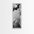Tidal Pool, Coastal Rock, Still Water, Natural Texture, Framed Canvas Print Earth Tone Decor, Zen Bathroom Art, Modern Minimalist Nature Wall Print