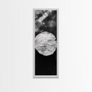 Sand Dollar Print, Minimalist Beach Decor, Sea Shell Wall Art, Coastal Bathroom or Nursery Style, Framed Canvas Print, Ocean Texture