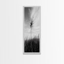 Solitary Grass Print, Minimalist Field Art, Tall Grass Photography, Rustic Bedroom Wall Decor, Framed Canvas Print, Fall Nature Vibe