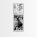 Shotgun Beach, Western Art, Coastal Edge, Canvas Print, Masculine Wall Decor, Cabin Style, Rustic Photography, Dramatic Sky