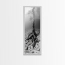 Surreal Tree Roots, Underwater Tree Art, Dreamy Forest Print, Nature Photography, Living Room Wall Decor, Framed Canvas Print