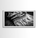 Woven Fringe Detail, Boho Textile Art, Fiber Wall Tapestry, Earthy Home Decor, Canvas Print, Bedroom Wall Art, Bohemian Style Accent