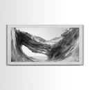 Ocean Cave, Textured Rock, Seaside Mystery, Canvas Print, Coastal Wall Art, Nature Photography, Bathroom Decor, Abstract Sea Cave