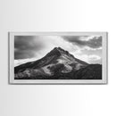 Mountain Peak, Majestic Range, Moody Skies, Canvas Print, Wilderness Wall Art, Cabin Decor, Adventure Style, Nature Inspired Room