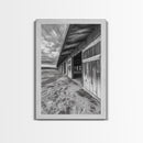 Rustic Barn, Weathered Wood, Country Charm, Canvas Print, Farmhouse Wall Art, Autumn Decor, Entryway Rustic Home Accent, Living Room Art