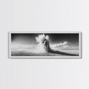 Sand Eruption, Desert Energy, Dust Storm, Framed Canvas Print, Modern Abstract Art, Office Wall Art, Dynamic Nature Photography