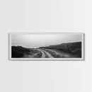 Coastal Path, Ocean Trail, Nature Journey, Canvas Print, Rustic Landscape Art, Entryway Wall Decor, Seaside Minimalist Photo