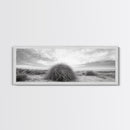 Beach Dunes, Coastal Grass, Nature Serenity, Canvas Print, Minimalist Bedroom Art, Soft Tones, Tranquil Beach Wall Decor