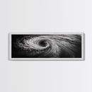 Ocean Vortex, Surreal Motion, Abstract Water, Canvas Print, Modern Coastal Decor, Bathroom Wall Art, Minimalist Abstract Photography