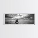 Metal Star Shore, Moody Beach Art, Rustic Coastal Decor, Autumn Vibes, Canvas Print, Farmhouse Living Room Wall Art