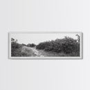 Wild Apple Path, Nature Overgrowth, Autumn Orchard Trail, Canvas Print, Fall Farmhouse Kitchen Art, Rustic Seasonal Wall Decor