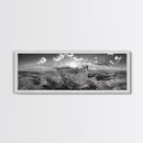 Sunset Sea, Magic Carpet, Ocean Ritual, Ethereal Coastal, Framed Canvas Print, Boho Wall Art, Living Room Decor, Surreal Beach Photography