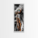 Octopus Closeup, Ocean Creature, Tentacle Texture, Framed Canvas Print, Marine Life Art, Nautical Bathroom Decor, Moody Coastal Wall Art