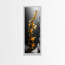 Ocean Kelp Art, Golden Seaweed, Deep Sea Beauty, Underwater Light, Canvas Print, Bathroom Wall Art, Nautical Decor, Moody Coastal Style