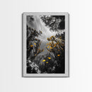 Golden Fish, Kelp Forest, Ethereal Ocean Scene, Framed Canvas Print, Underwater Wall Art, Nature Photography, Bathroom Sea Decor