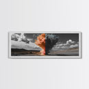 Smoke Burst, Desert Sky, Abstract Explosion, Bold Nature, Canvas Print, Eclectic Decor, Living Room Wall Art, Dramatic Statement