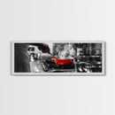 Red Cooking Pot, Steamy Kitchen Scene, Culinary Art Moment, Framed Canvas Print, Kitchen Wall Art, Modern Home Decor, Foodie Gift